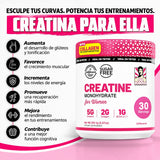 Creatina para Mujer Old School Labs – 5 g Creatina + 2 g Colágeno + 1 g BCAA (30 porciones, sin sabor) 2