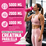 Creatina para Mujer Old School Labs – 5 g Creatina + 2 g Colágeno + 1 g BCAA (30 porciones, sin sabor) 3